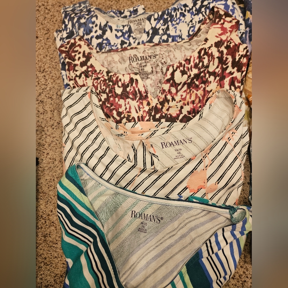 Roamans 4x lot bundle women's tops